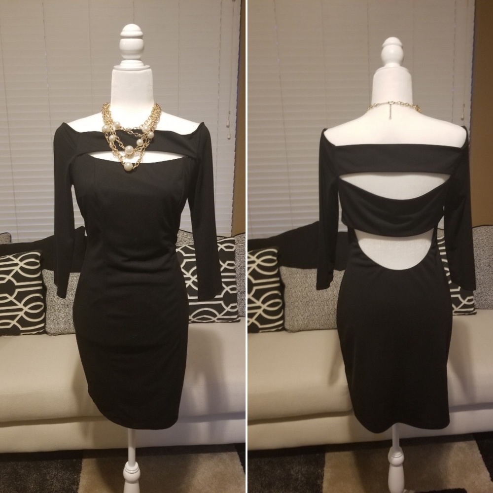 Arden B Bandage Sexy Little Black Dress